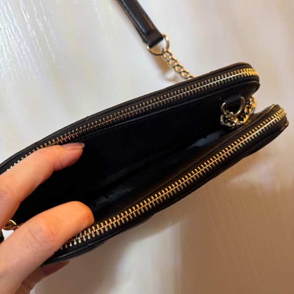 DKNY Quilted Black Leather Crossbody - Picture 3 of 6